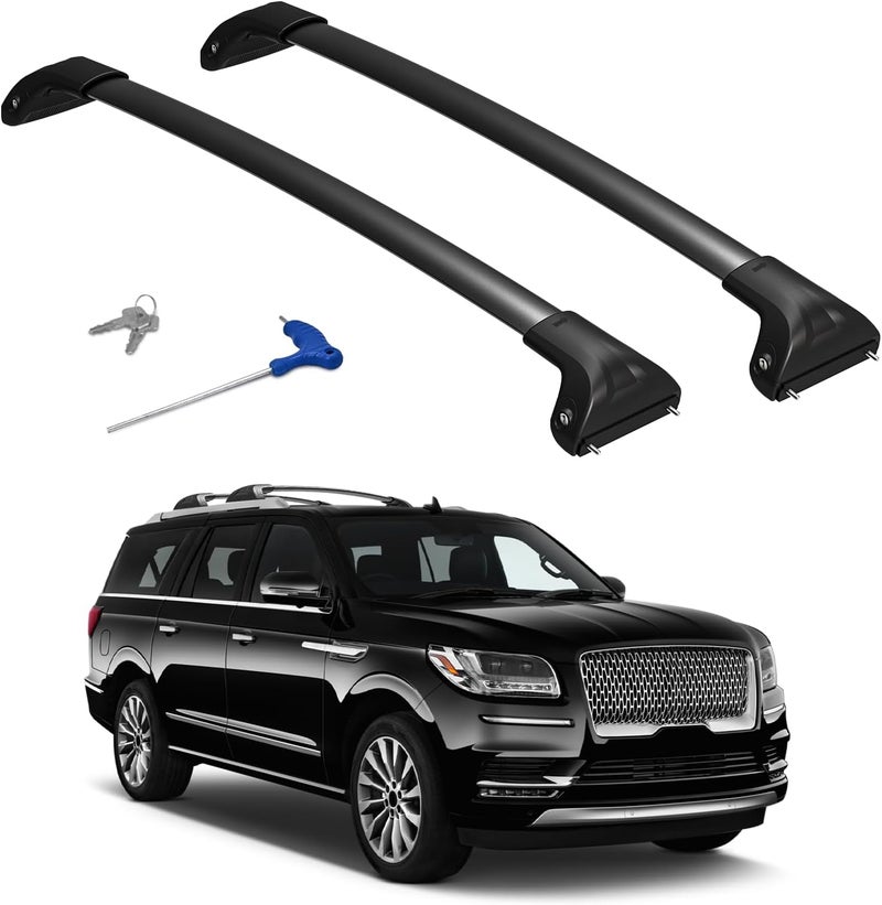 Soruci 300lbs Roof Rack Cross Bars Compatible with Ford Expedition/Max 2018-2026 & Lincoln Navigator 2018-2024,Aluminum Roof Rails Crossbars Cargo Carrier Luggage(not for 2025 Lincoln Navigator) - Image 1